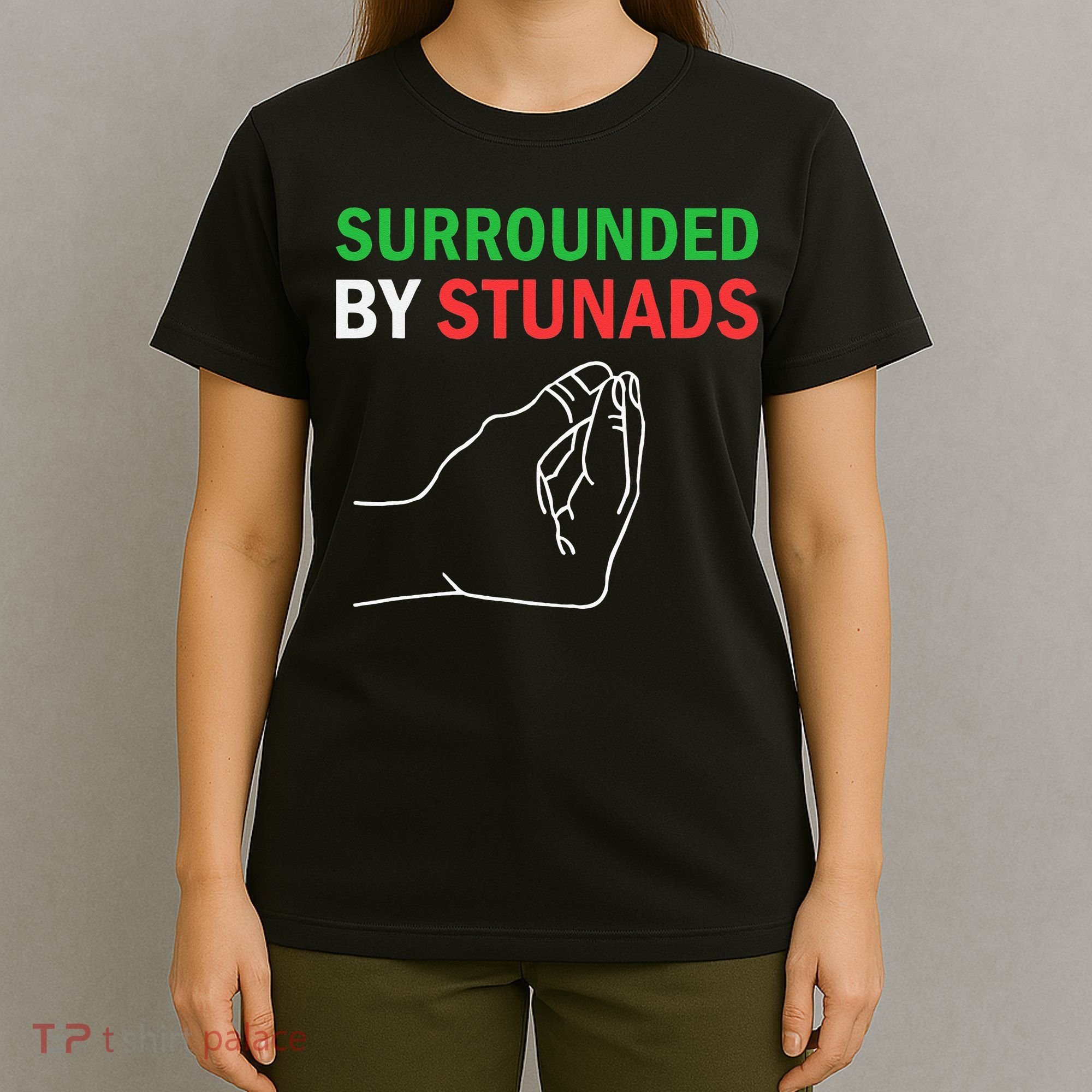 Surrounded By Stunads Funny Italian Sayings T-Shirt