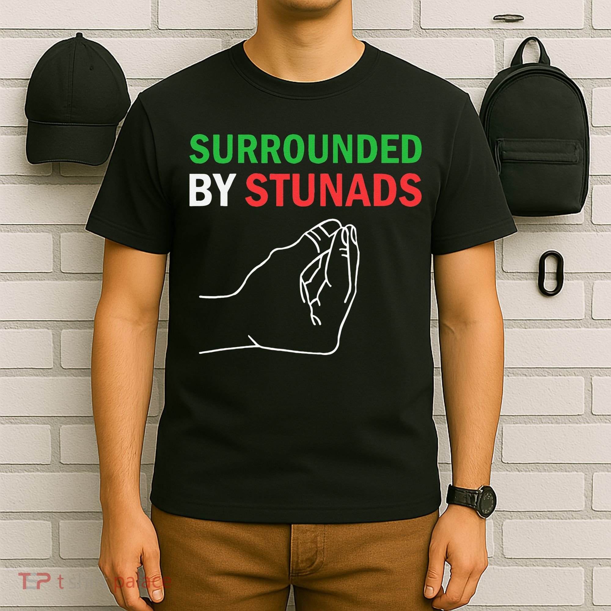 Surrounded By Stunads Funny Italian Sayings T-Shirt