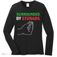 Surrounded By Stunads Funny Italian Sayings Women's Long Sleeve Shirt thumb 0