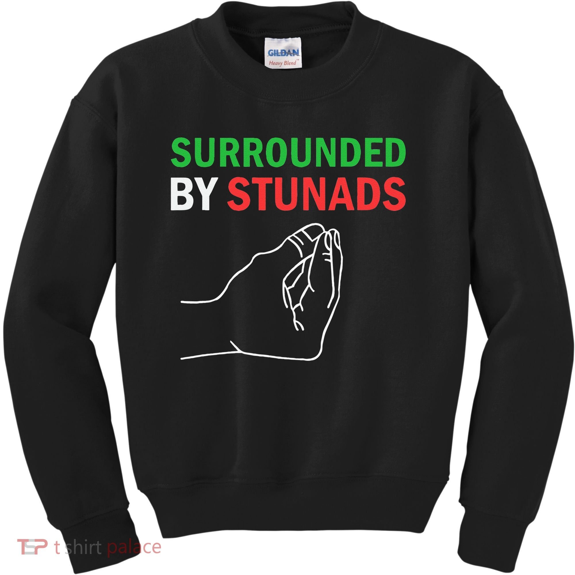 Surrounded By Stunads Funny Italian Sayings Kids Sweatshirt