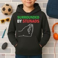 Surrounded By Stunads Funny Italian Sayings Kids Hoodie thumb 2