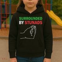 Surrounded By Stunads Funny Italian Sayings Kids Hoodie thumb 3