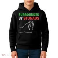 Surrounded By Stunads Funny Italian Sayings Kids Hoodie thumb 4