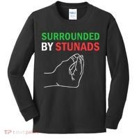 Surrounded By Stunads Funny Italian Sayings Kids Long Sleeve Shirt thumb 0
