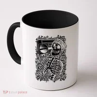 Skeleton Boombox Coffee Mug thumb 0