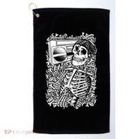 Skeleton Boombox Golf Towel thumb 0