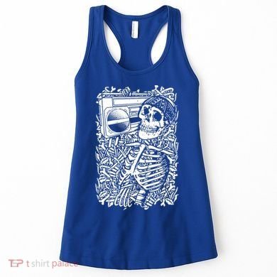 Skeleton Boombox Women's Tank Top