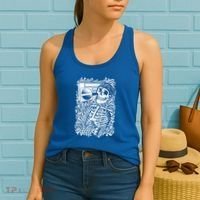 Skeleton Boombox Women's Tank Top thumb 2
