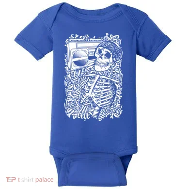 Skeleton Boombox Baby Bodysuit