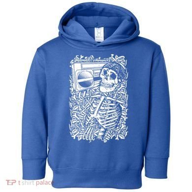 Skeleton Boombox Toddler Hoodie
