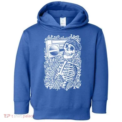 Skeleton Boombox Toddler Hoodie