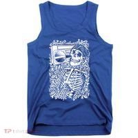 Skeleton Boombox Tank Top thumb 0