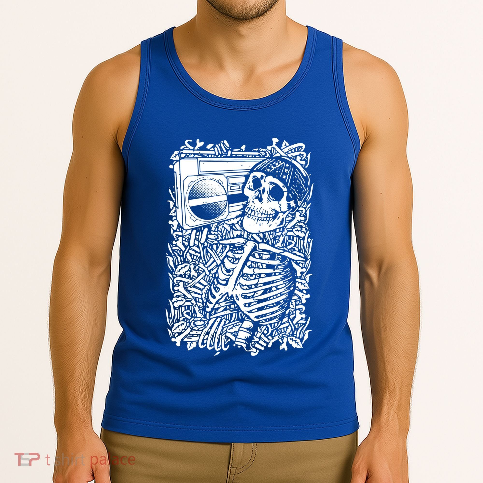 Skeleton Boombox Tank Top