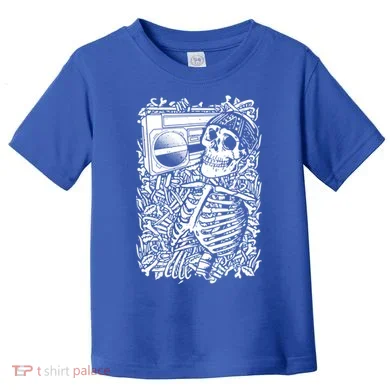 Skeleton Boombox Toddler T-Shirt