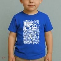 Skeleton Boombox Toddler T-Shirt thumb 2