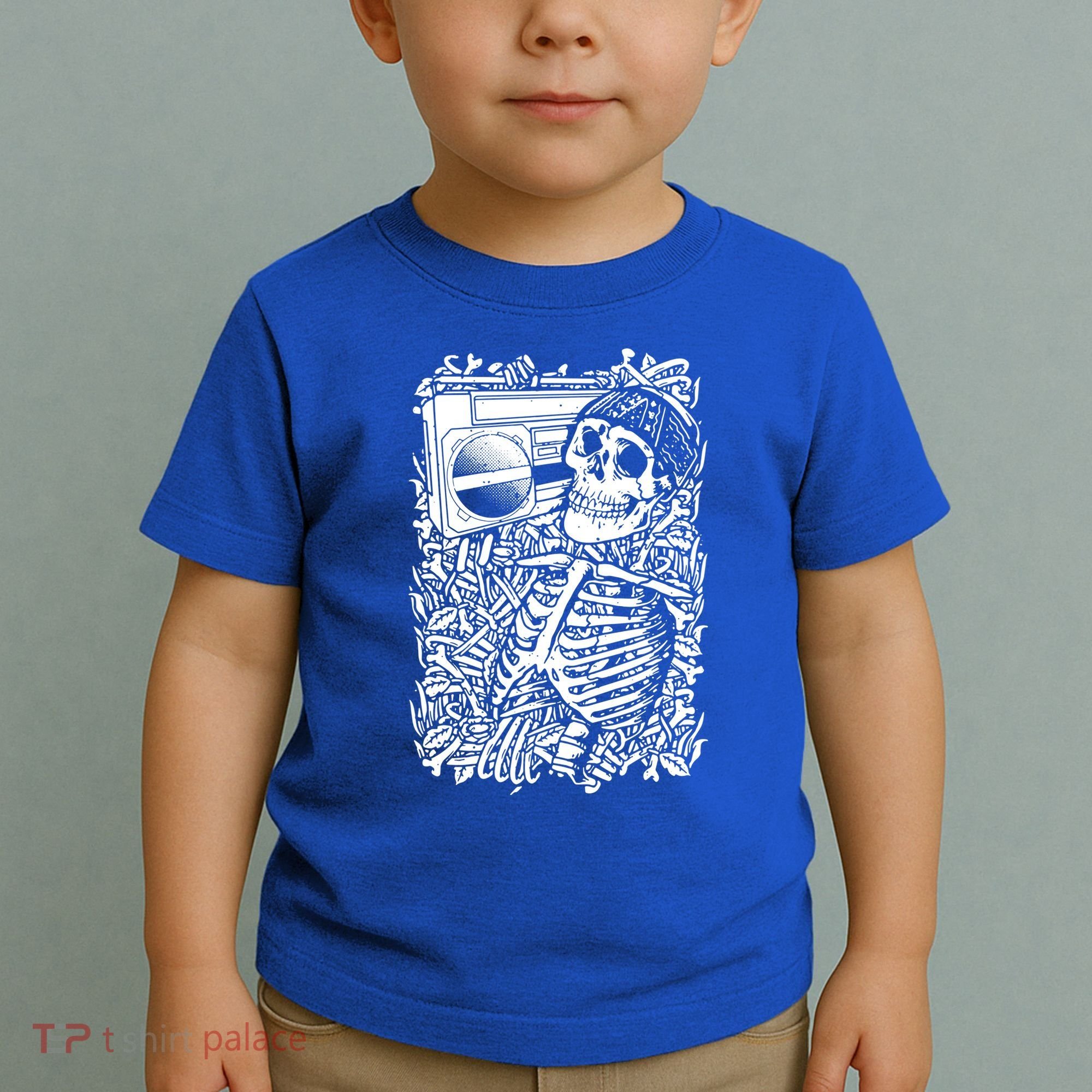 Skeleton Boombox Toddler T-Shirt