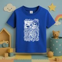 Skeleton Boombox Toddler T-Shirt thumb 3