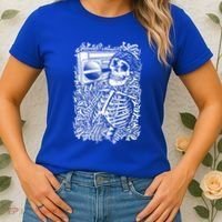 Skeleton Boombox Women's T-Shirt thumb 2