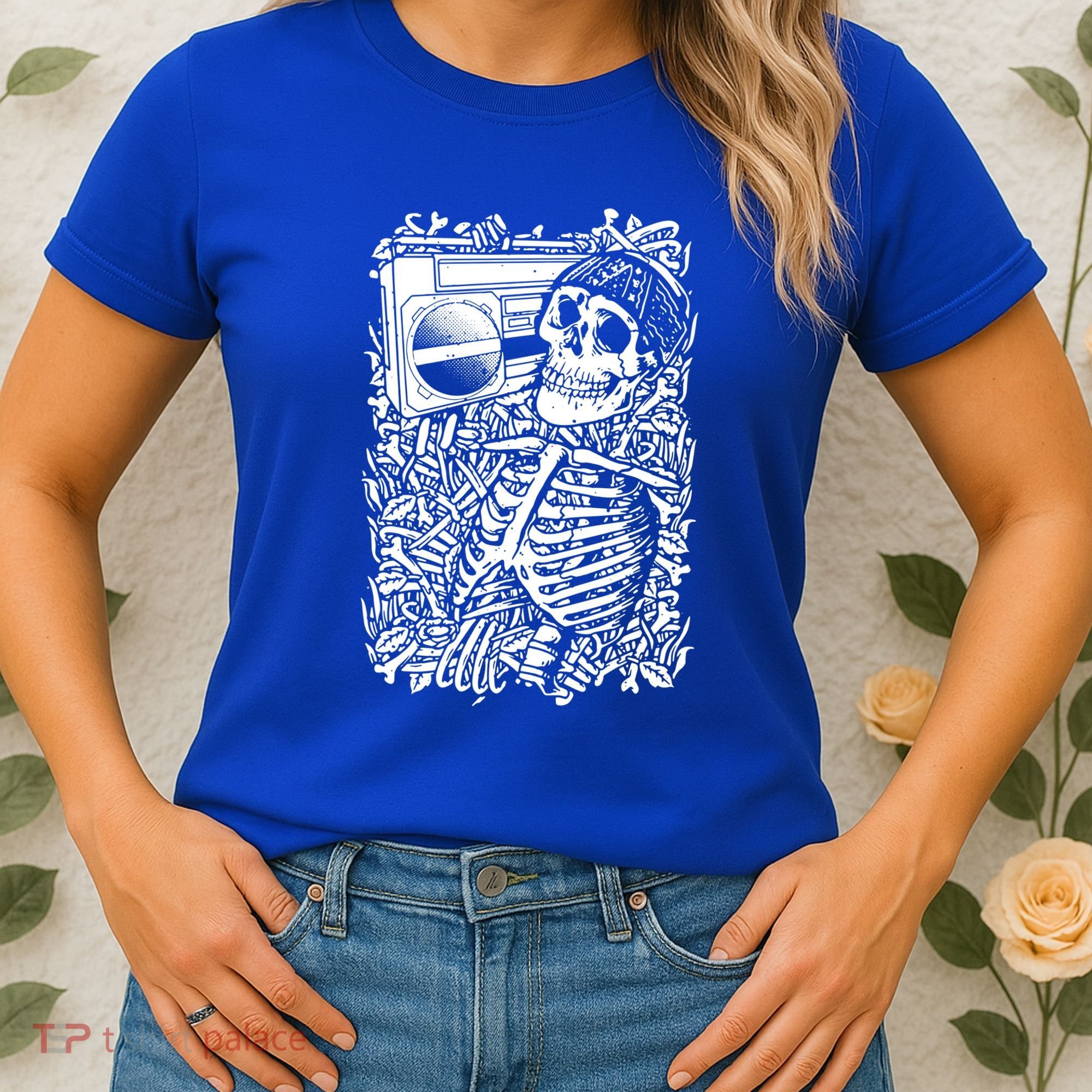 Skeleton Boombox Women's T-Shirt
