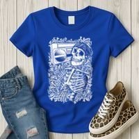 Skeleton Boombox Women's T-Shirt thumb 3