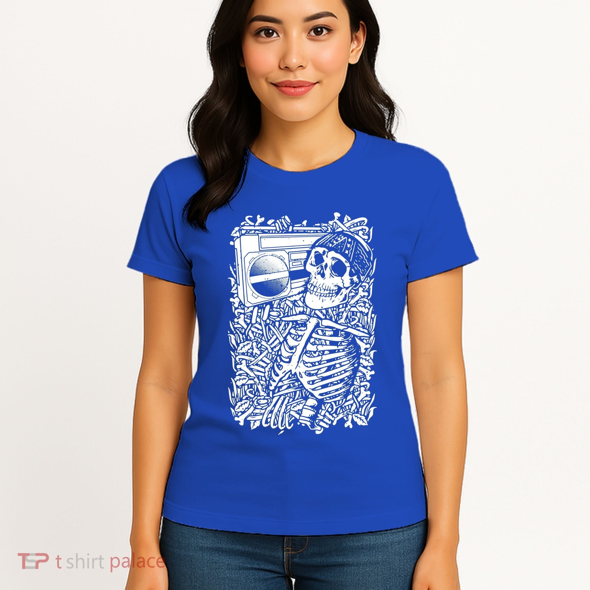 Skeleton Boombox Women's T-Shirt