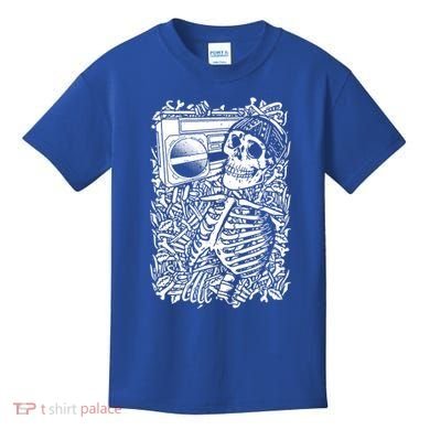 Skeleton Boombox Kids T-Shirt