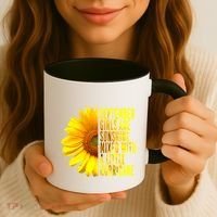 September Birthday Sunflower Funny Quote Gift Coffee Mug thumb 3