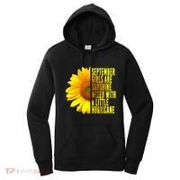 September Birthday Sunflower Funny Quote Gift Women's Hoodie thumb 0
