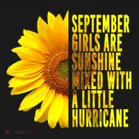 September Birthday Sunflower Funny Quote Gift Women's Hoodie thumb 2