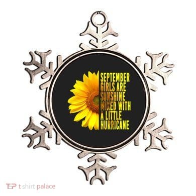 September Birthday Sunflower Funny Quote Gift Ornament