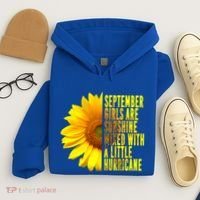 September Birthday Sunflower Funny Quote Gift Hoodie thumb 4