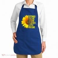 September Birthday Sunflower Funny Quote Gift Apron thumb 2