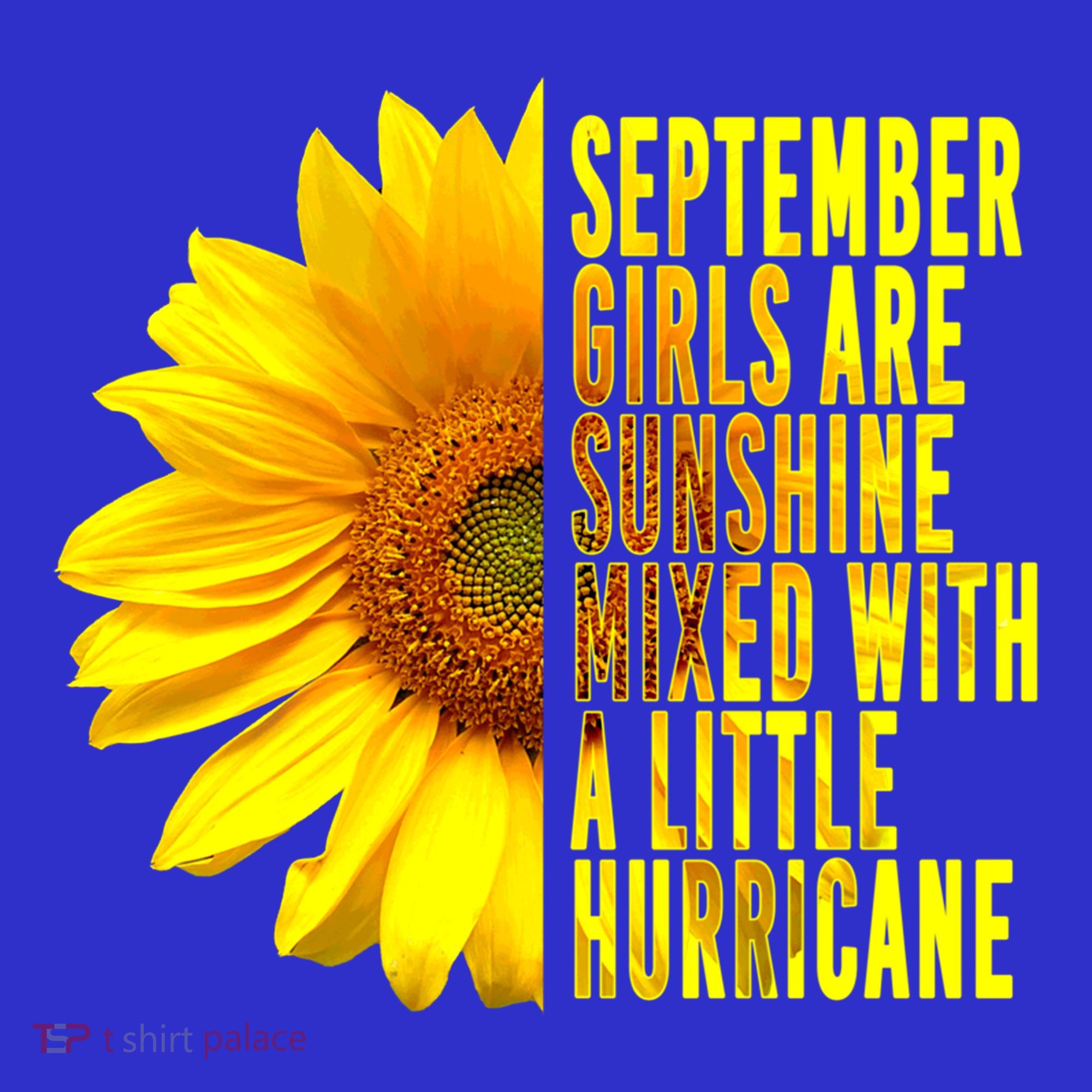 September Birthday Sunflower Funny Quote Gift Sweatshirt