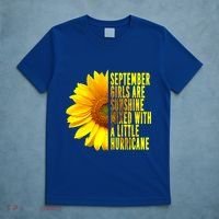 September Birthday Sunflower Funny Quote Gift T-Shirt thumb 5
