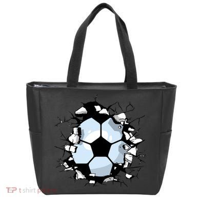 Soccer Ball Smash Tote Bag