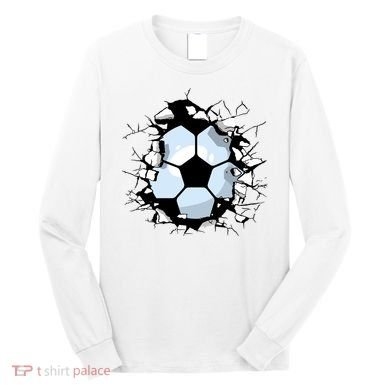 Soccer Ball Smash Long Sleeve Shirt