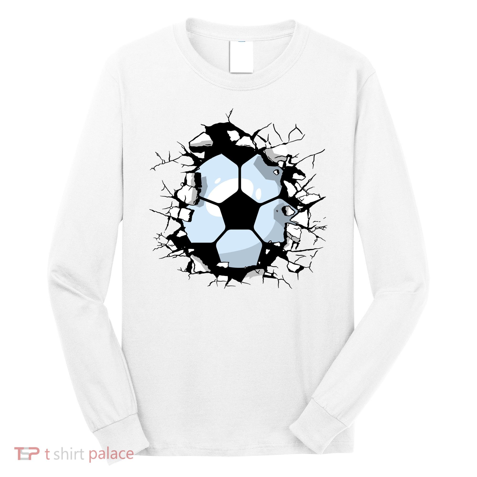 Soccer Ball Smash Long Sleeve Shirt