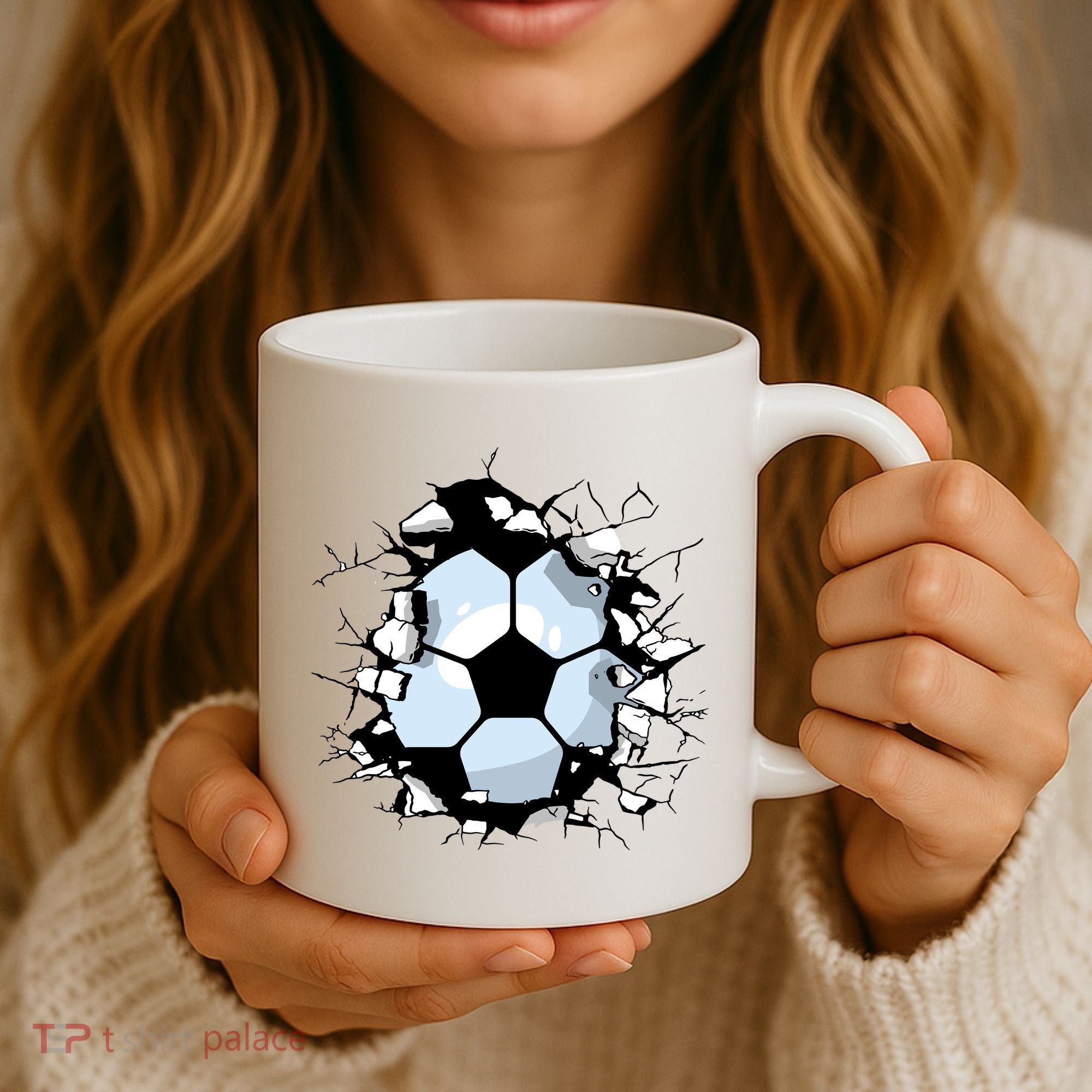 Soccer Ball Smash Coffee Mug
