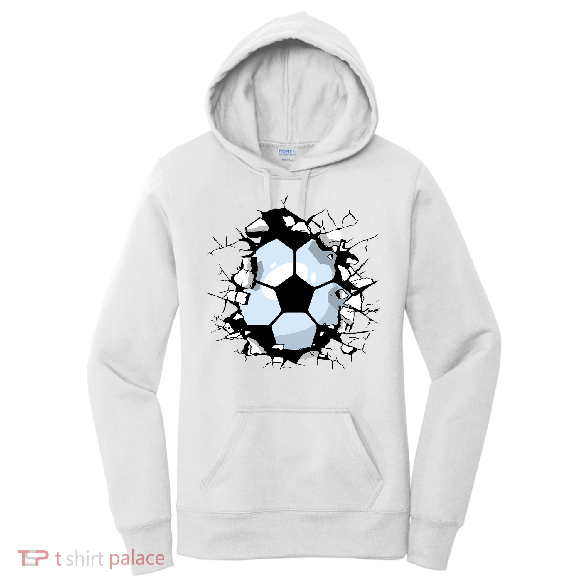 Soccer Ball Smash Women's Hoodie