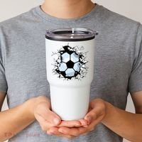 Soccer Ball Smash Tumbler thumb 2