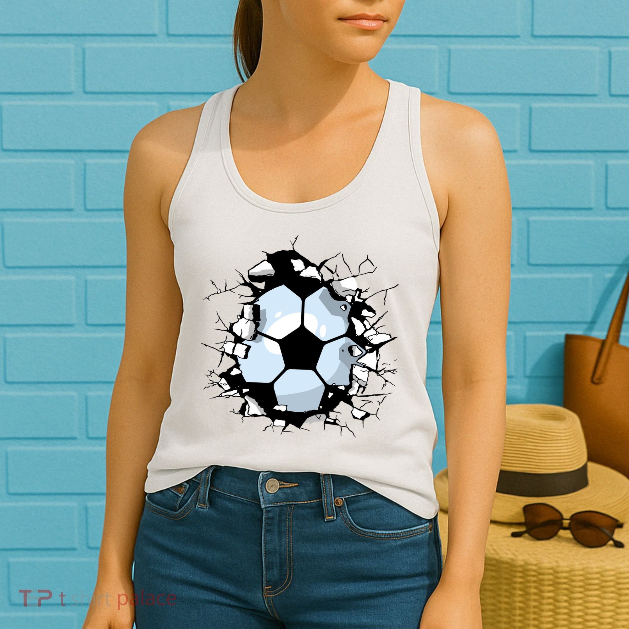 Soccer Ball Smash Women's Tank Top