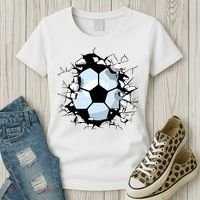Soccer Ball Smash Women's T-Shirt thumb 3