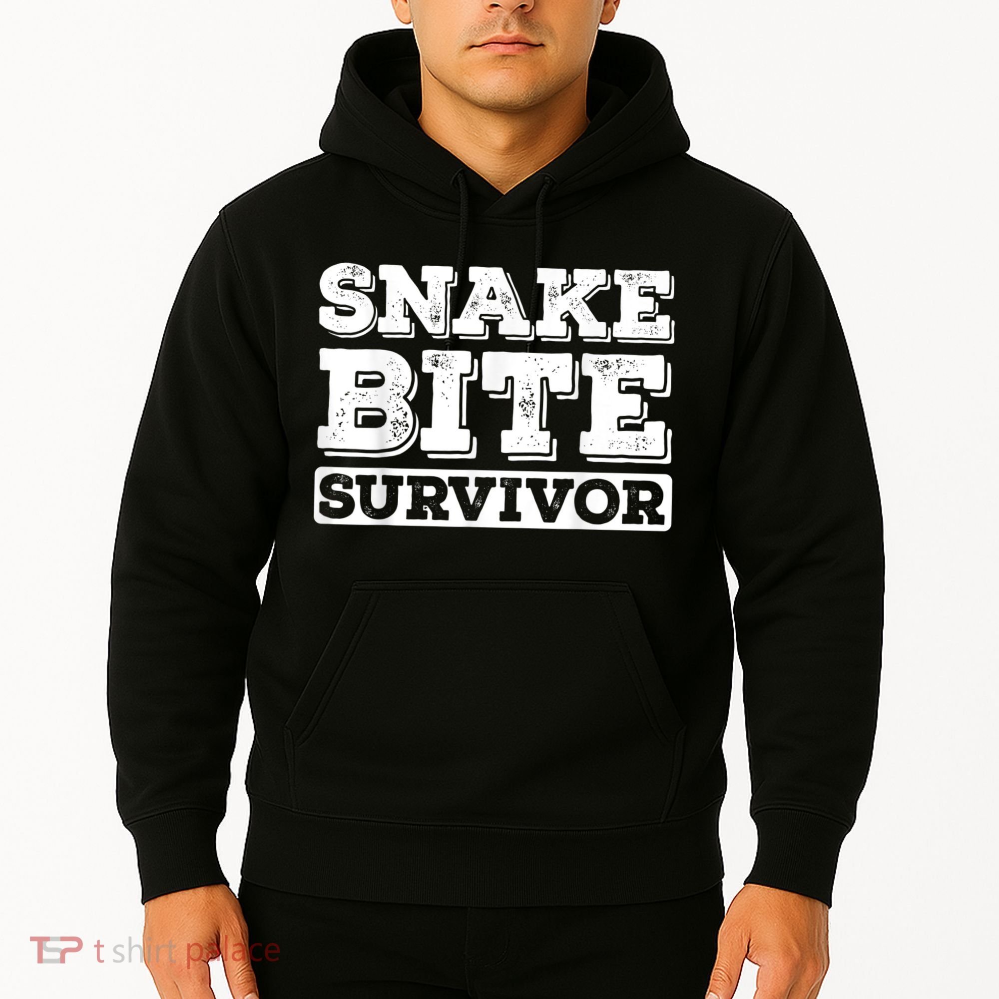 Snake Bite Survivor Venomous Cottonmouth Timber Rattlesnake Hoodie