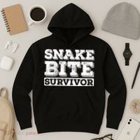 Snake Bite Survivor Venomous Cottonmouth Timber Rattlesnake Hoodie thumb 3
