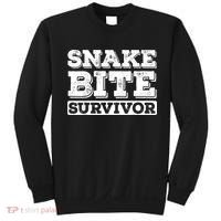 Snake Bite Survivor Venomous Cottonmouth Timber Rattlesnake Sweatshirt thumb 0