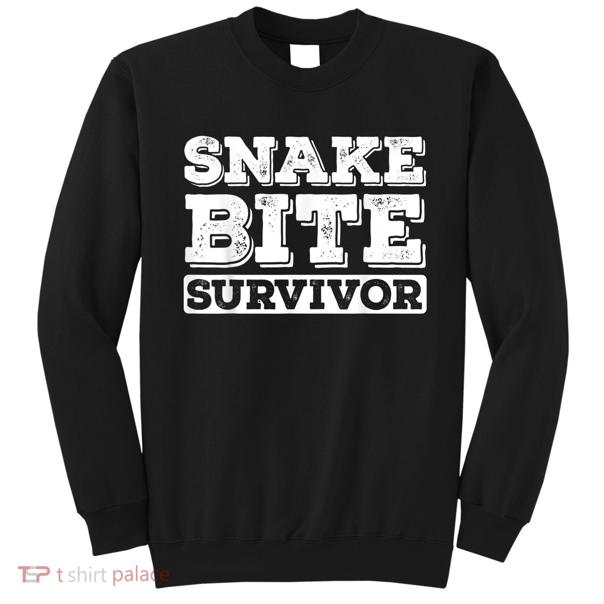 Snake Bite Survivor Venomous Cottonmouth Timber Rattlesnake Sweatshirt