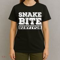 Snake Bite Survivor Venomous Cottonmouth Timber Rattlesnake T-Shirt thumb 4