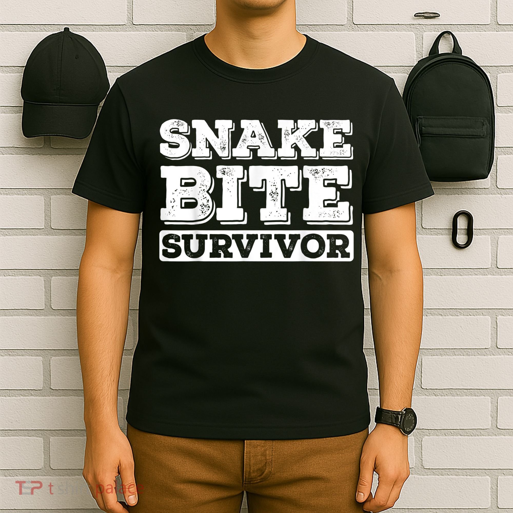 Snake Bite Survivor Venomous Cottonmouth Timber Rattlesnake T-Shirt