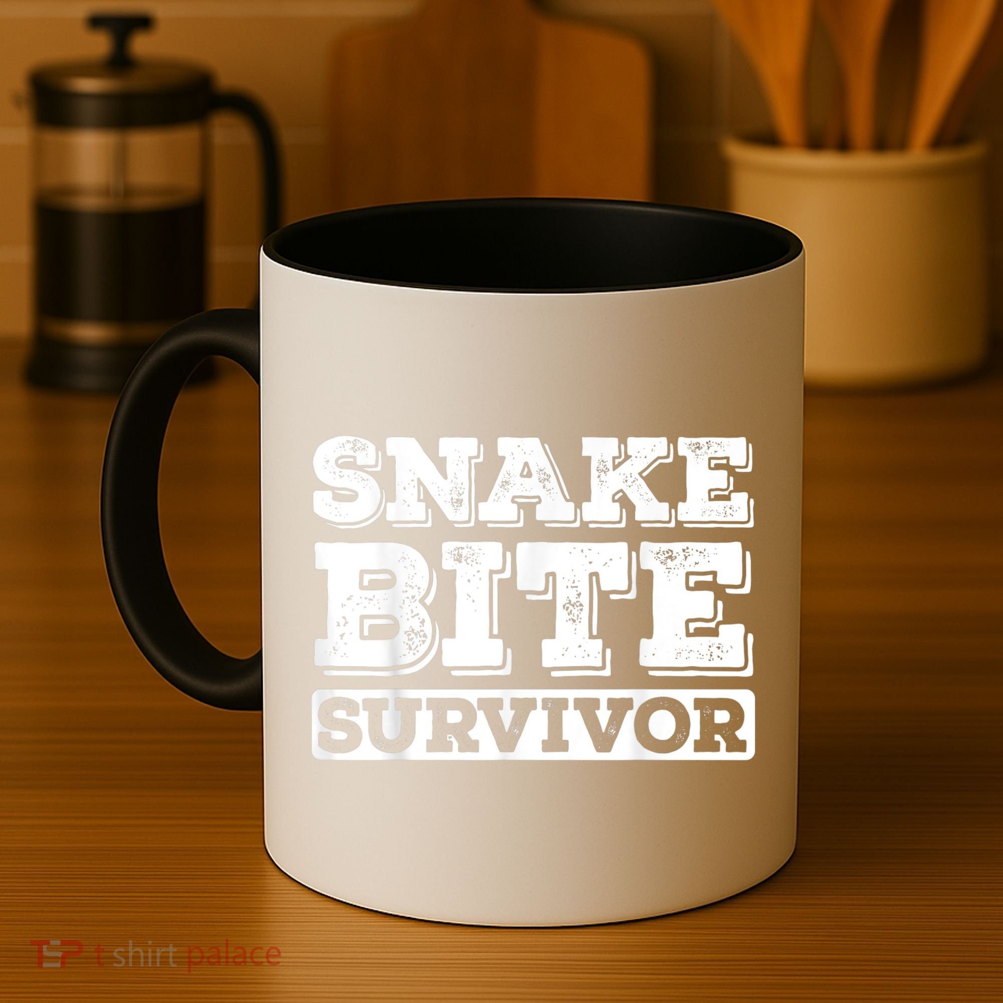 Snake Bite Survivor Venomous Cottonmouth Timber Rattlesnake Coffee Mug