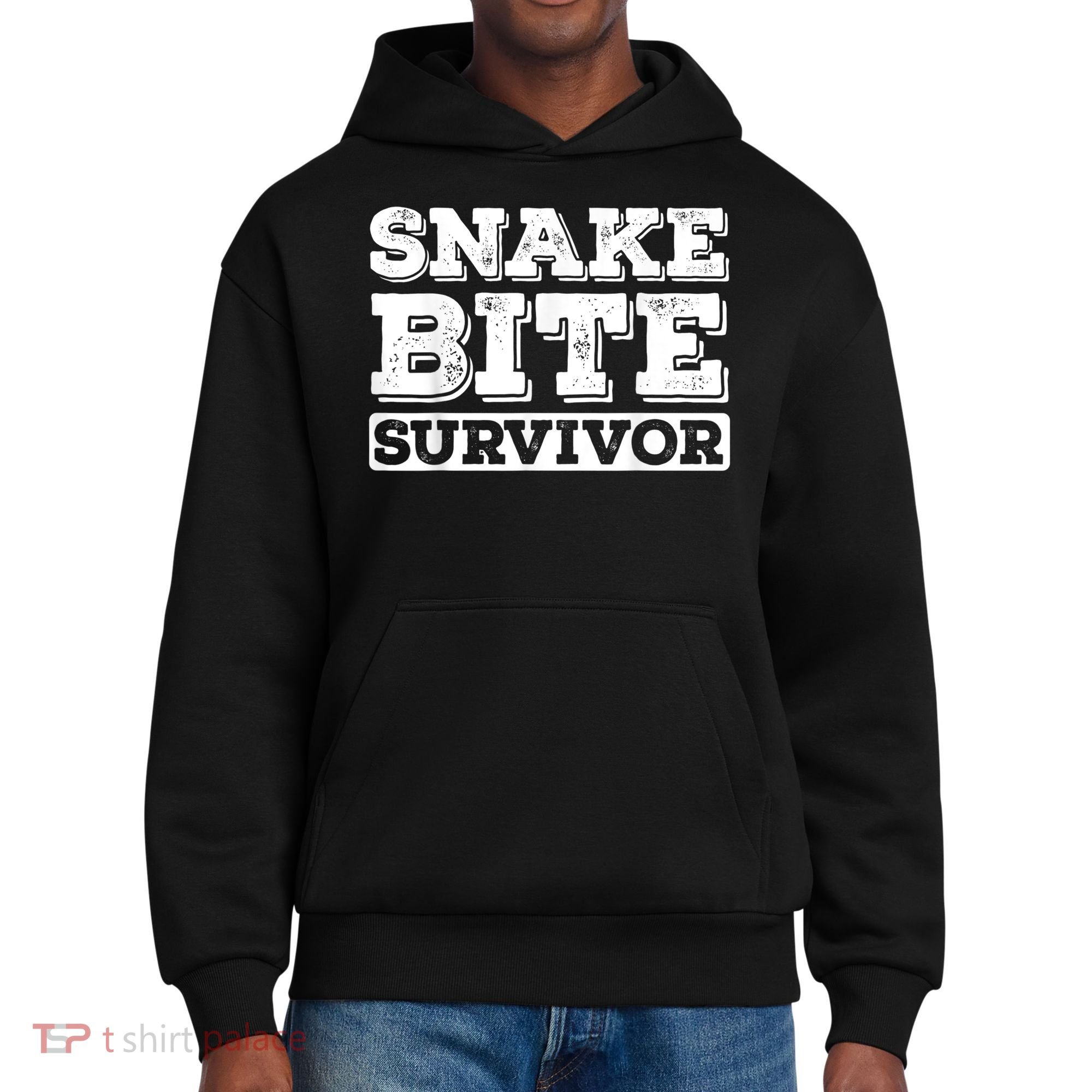 Snake Bite Survivor Venomous Cottonmouth Timber Rattlesnake District V.I.T. Heavyweight Hoodie